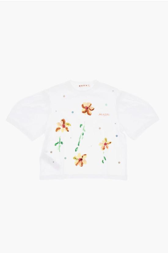  [키즈] 마르니 티셔츠 M01022 M00HZ 0M100 White