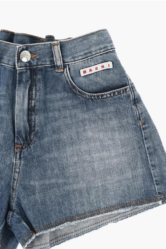  [키즈] 마르니 데님 숏팬츠 M01015 M00RV 0M01 Blue - MARNI