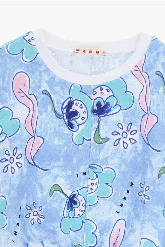  [키즈] 마르니 티셔츠 M01037 M00RW 0M845 Blue - MARNI