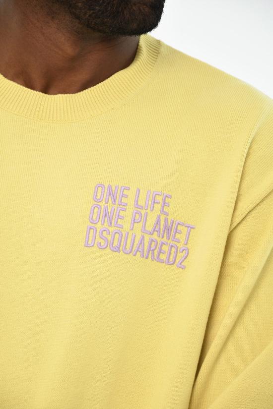  디스퀘어드2 스웨터 S78HA0043 S18258 169 Yellow - DSQUARED2