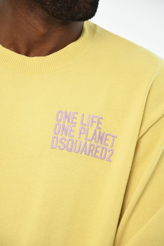  디스퀘어드2 스웨터 S78HA0043 S18258 169 Yellow - DSQUARED2