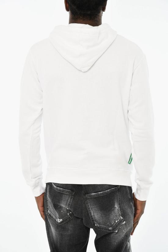  디스퀘어드2 후드 티셔츠 S78GU0074 S25591 100 White - DSQUARED2
