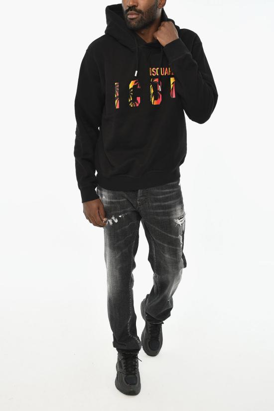  디스퀘어드2 후드 티셔츠 S79GU0096 S25516 900 Black - DSQUARED2