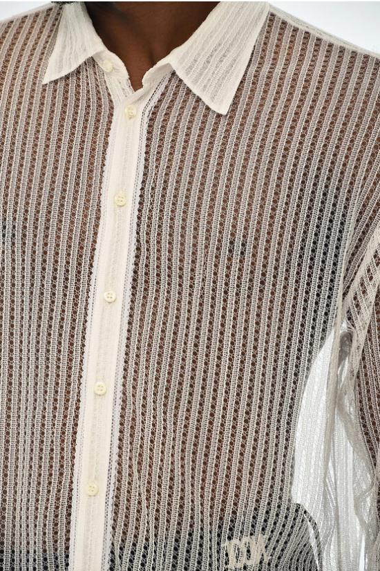  디스퀘어드2 긴팔 셔츠 S74DM0727 S60599 101 White - DSQUARED2