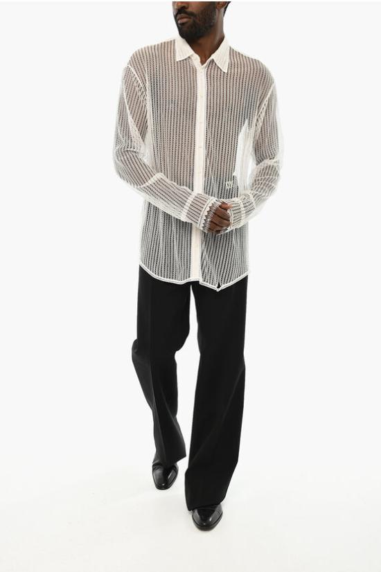  디스퀘어드2 긴팔 셔츠 S74DM0727 S60599 101 White - DSQUARED2