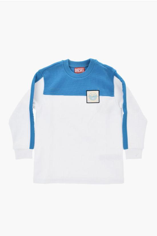  [키즈] 디젤 티셔츠 J01584 KYAW6 K100 Bianco Blu