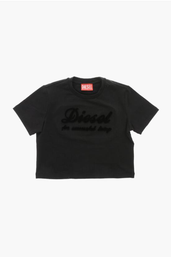  [키즈] 디젤 티셔츠 J01455 KYAUD K900 Black