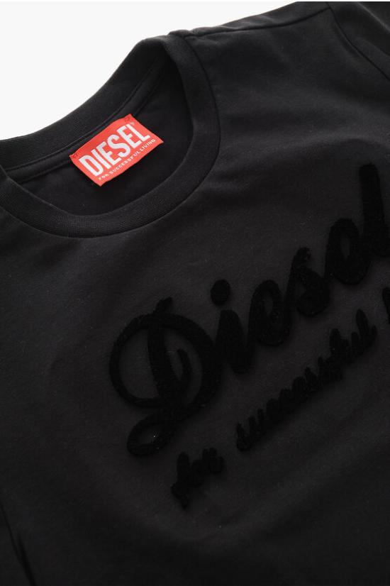  [키즈] 디젤 티셔츠 J01455 KYAUD K900 Black - DIESEL