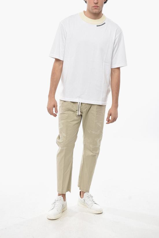  디스퀘어드2 반팔 티셔츠 S74GD1373 S24658 100 White - DSQUARED2