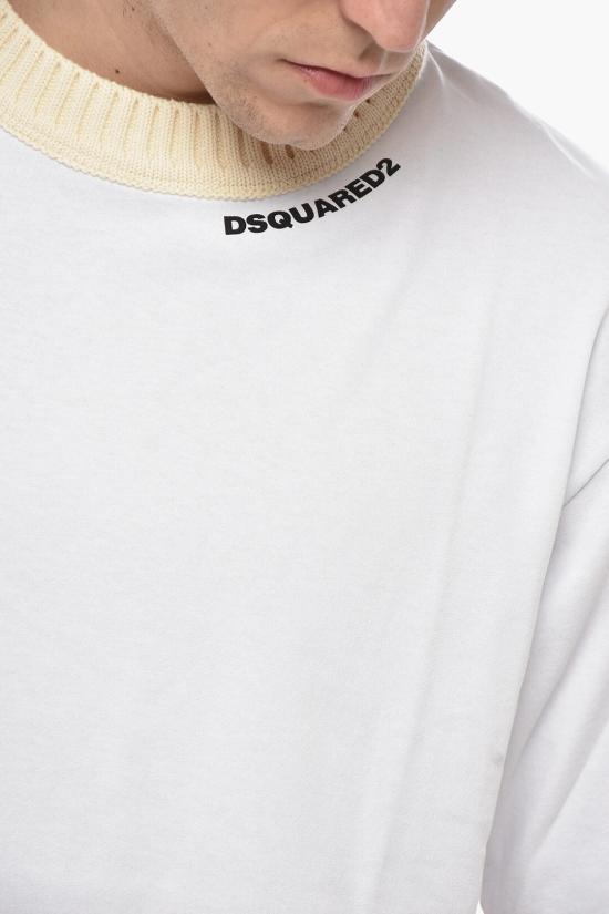  디스퀘어드2 반팔 티셔츠 S74GD1373 S24658 100 White - DSQUARED2