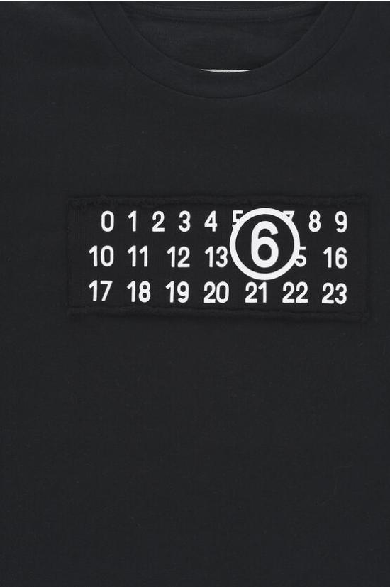  [키즈] 마르지엘라 티셔츠 M60609 MM009 M6900 Black - MAISON MARGIELA