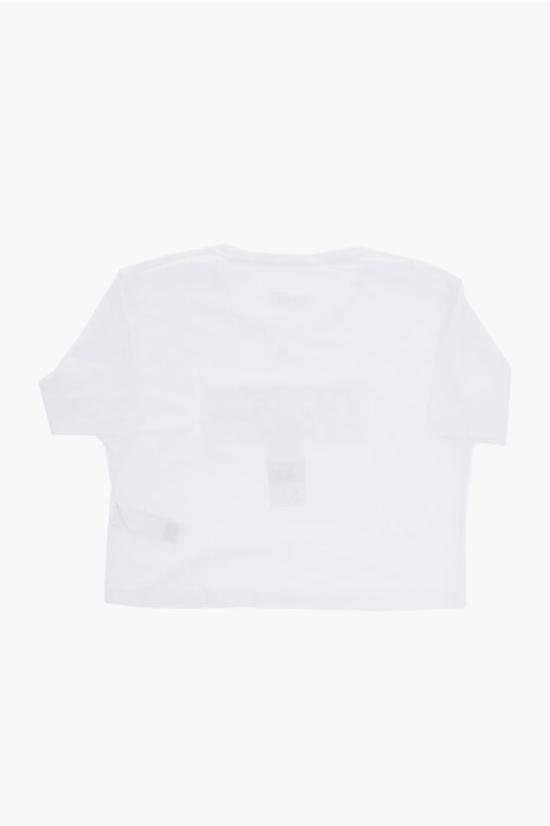  [키즈] 마르지엘라 티셔츠 M60576 MM009 M6100 Black White - MAISON MARGIELA