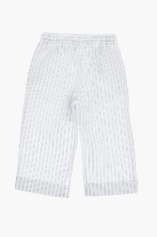  [키즈] 마르지엘라 스트레이트 팬츠 M60496 MM01X M6100 White - MAISON MARGIELA