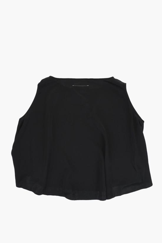  [키즈] 마르지엘라 블라우스 M60489 MM01W M6900 Black - MAISON MARGIELA