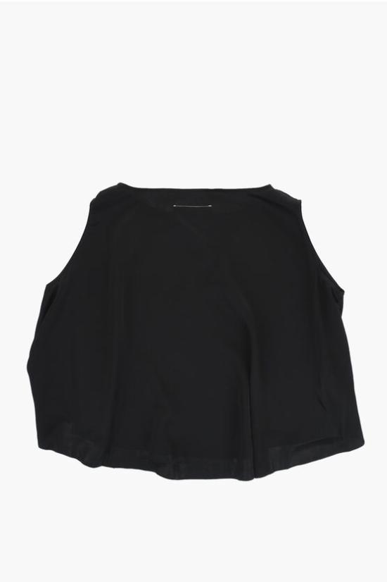  [키즈] 마르지엘라 블라우스 M60489 MM01W M6900 Black - MAISON MARGIELA