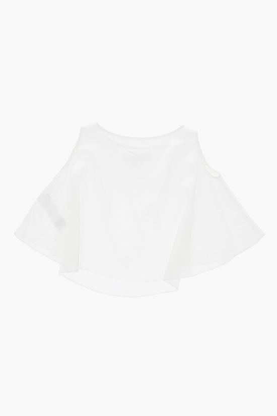  [키즈] 마르지엘라 블라우스 M60489 MM01W M6101 White - MAISON MARGIELA