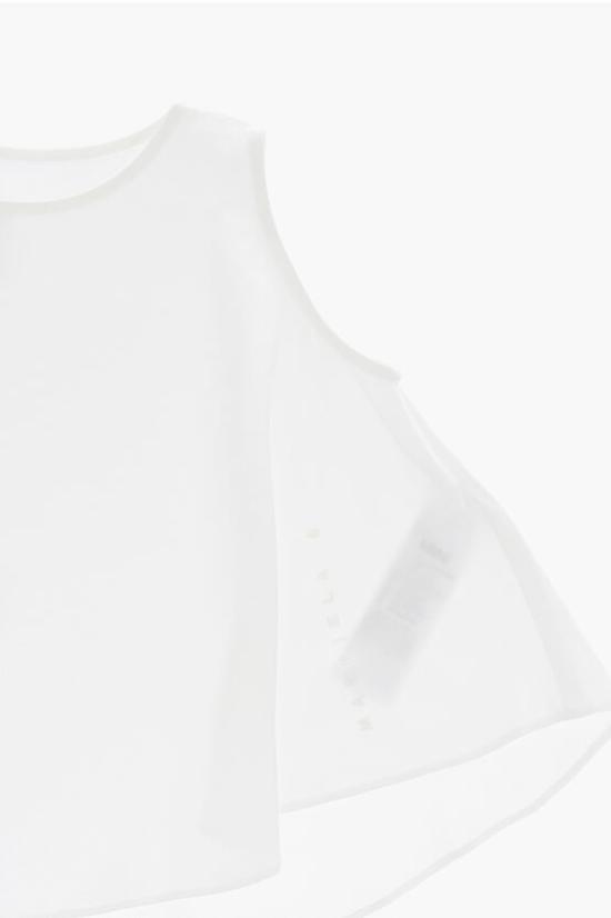  [키즈] 마르지엘라 블라우스 M60489 MM01W M6101 White - MAISON MARGIELA