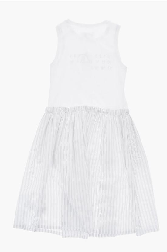  [키즈] 마르지엘라 원피스 M60510 MM01X M6100 White - MAISON MARGIELA