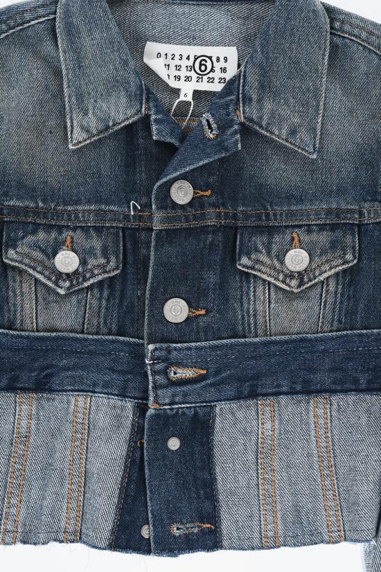  [키즈] 마르지엘라 데님 자켓 M60518 MM02I M601 Blue - MAISON MARGIELA