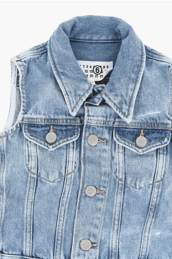  [키즈] 마르지엘라 원피스 M60522 MM02M M601 Blue - MAISON MARGIELA