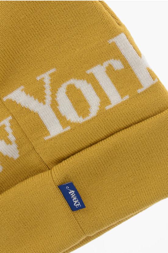  어웨이크 NY 비니 AWK FW23 HT007 SAFFRON Yellow - AWAKE NY