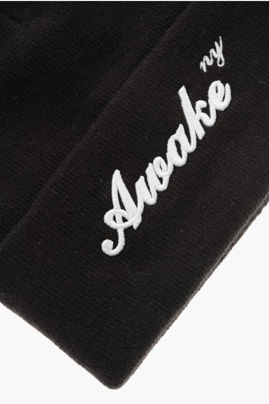 어웨이크 NY 비니 AWK FW22 HT003 BLACK Black - AWAKE NY