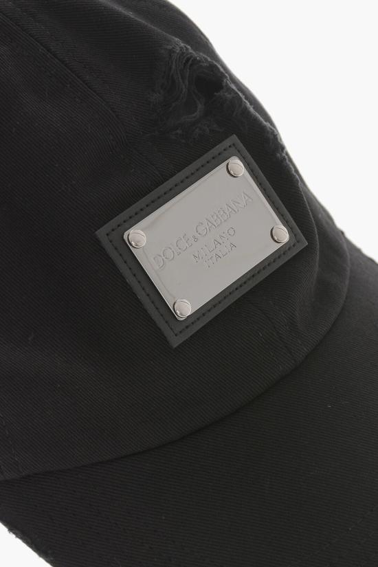  돌체앤가바나 볼캡 GH860A FU6X8 N0000 Black - DOLCE & GABBANA