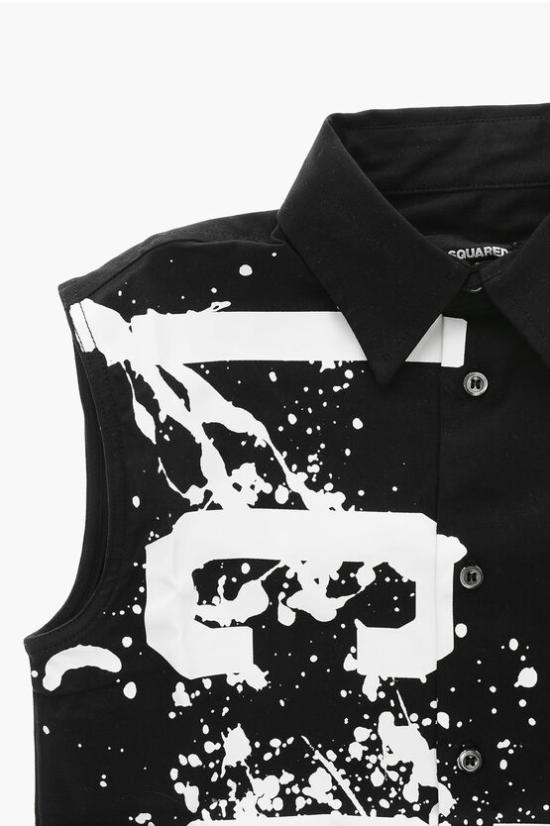  [키즈] 디스퀘어드2 셔츠 DQ2414 D0A6I DQ900 Black - DSQUARED2