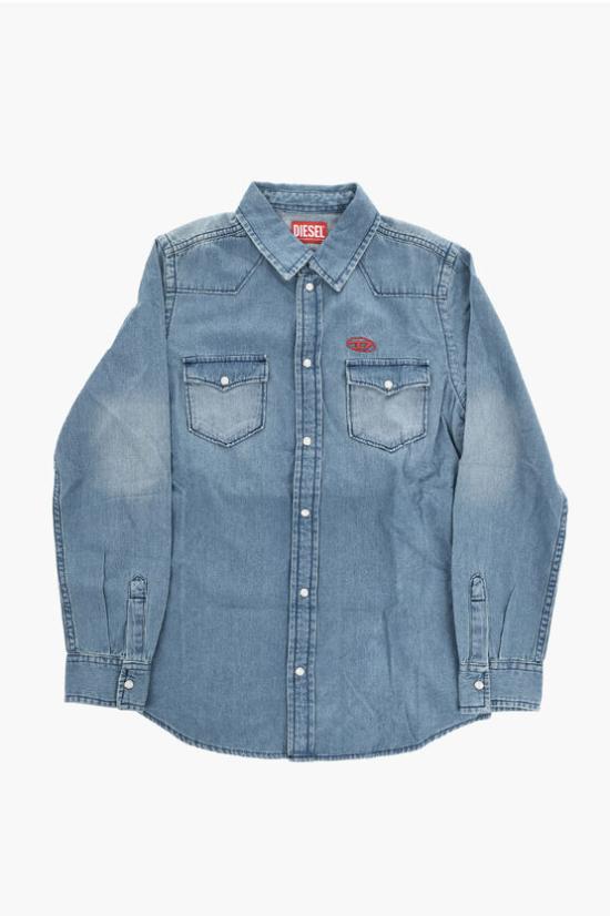  [키즈] 디젤 데님 셔츠 J00760 KXBLI K01 Blue