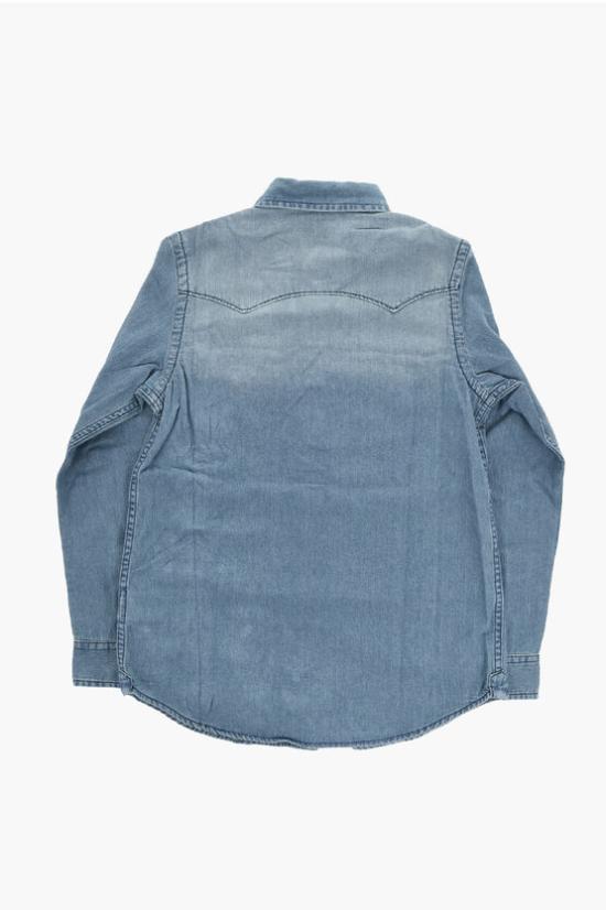  [키즈] 디젤 데님 셔츠 J00760 KXBLI K01 Blue - DIESEL