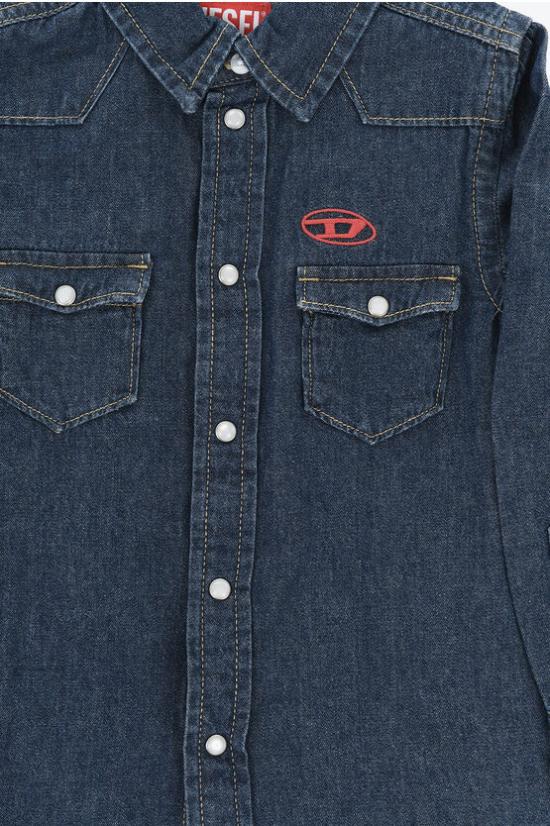  [키즈] 디젤 데님 셔츠 J00760 KXBLK K01 Blue - DIESEL