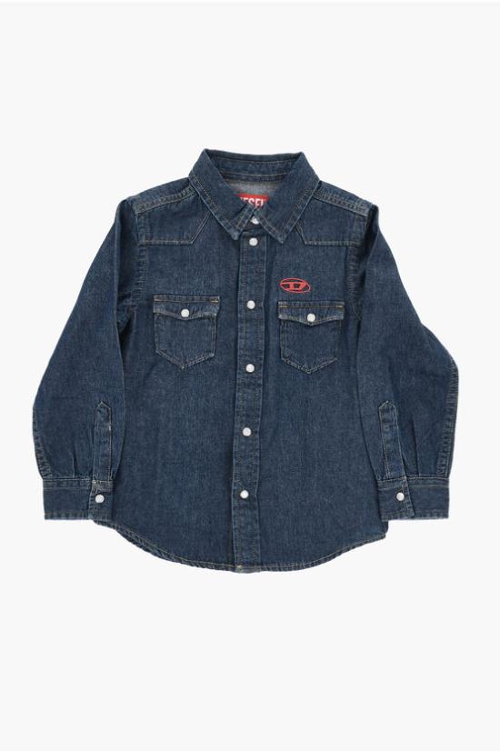  [키즈] 디젤 데님 셔츠 J00760 KXBLK K01 Blue