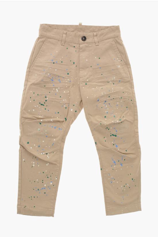  [키즈] 디스퀘어드2 스트레이트 팬츠 DQ2278 D0A89 DQ707 Beige