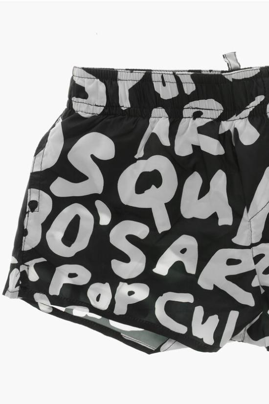  [키즈] 디스퀘어드2 스윔팬츠 DQ2319 D0A9B DQ900 Black White - DSQUARED2