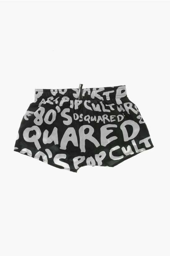  [키즈] 디스퀘어드2 스윔팬츠 DQ2319 D0A9B DQ900 Black White - DSQUARED2