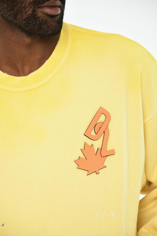  디스퀘어드2 긴팔 티셔츠 S74GU0727 S25030 170 Yellow - DSQUARED2