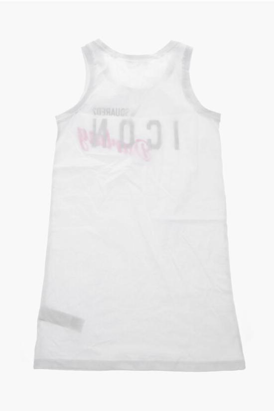  [키즈] 디스퀘어드2 원피스 수영복 DQ2338 D0A2E DQ100 Black White - DSQUARED2