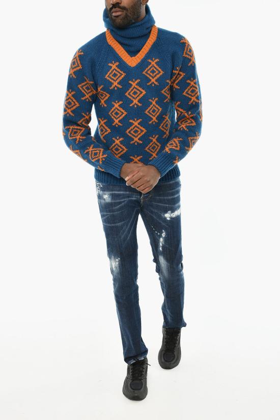  디스퀘어드2 터틀넥 S71HA1225 S18353 961 Blue - DSQUARED2