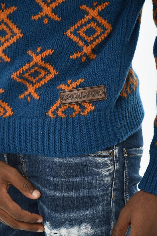  디스퀘어드2 터틀넥 S71HA1225 S18353 961 Blue - DSQUARED2