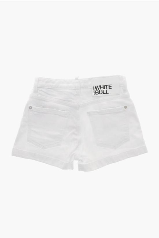  [키즈] 디스퀘어드2 쇼츠/버뮤다 DQ2261 D0A4E DQ100 White - DSQUARED2