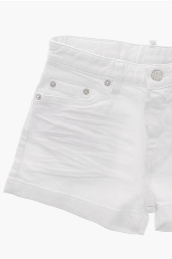  [키즈] 디스퀘어드2 쇼츠/버뮤다 DQ2261 D0A4E DQ100 White - DSQUARED2