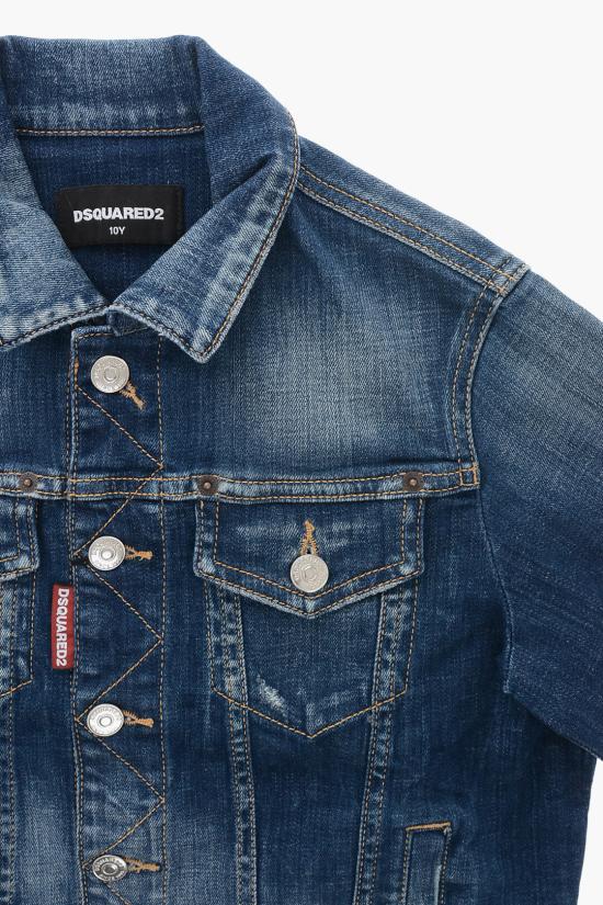  [키즈] 디스퀘어드2 데님 자켓 DQ2254 D0A7G DQ01 Blue - DSQUARED2