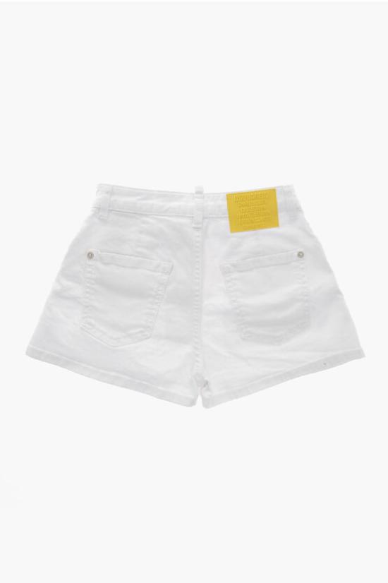  [키즈] 디스퀘어드2 쇼츠/버뮤다 DQ2240 D0A71 DQ100 White - DSQUARED2