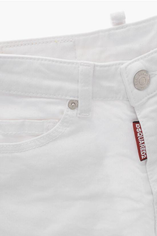  [키즈] 디스퀘어드2 쇼츠/버뮤다 DQ2240 D0A71 DQ100 White - DSQUARED2