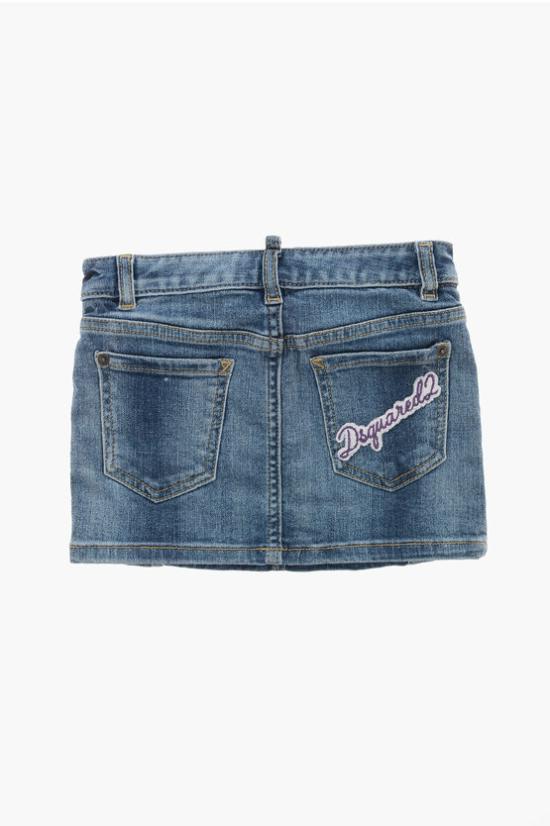 [키즈] 디스퀘어드2 스커트 DQ2124 D0A6M DQ01 Blue - DSQUARED2