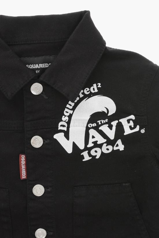  [키즈] 디스퀘어드2 데님 자켓 DQ2132 D0A6U DQ900 Black - DSQUARED2