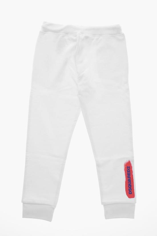  [키즈] 디스퀘어드2 스트레이트 팬츠 DQ2094 D0A2F DQ100 White - DSQUARED2