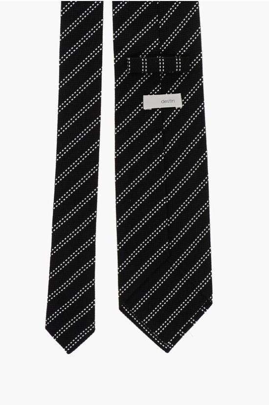  데스틴 넥타이 TYE BLACK STRIPES Black - DESTIN