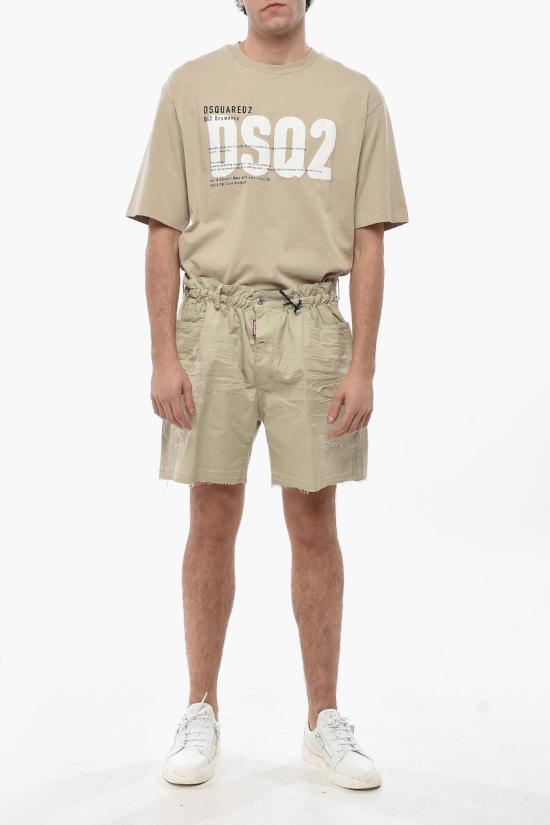  디스퀘어드2 숏팬츠 S74MU0886 S41794 800 Beige - DSQUARED2