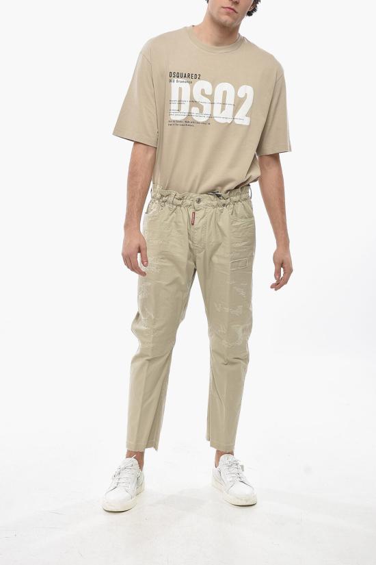  디스퀘어드2 스트레이트 팬츠 S74LB1679 S41794 800 Beige - DSQUARED2